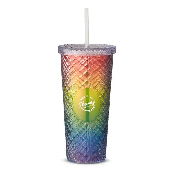 22 oz Sparkle Straw Tumbler