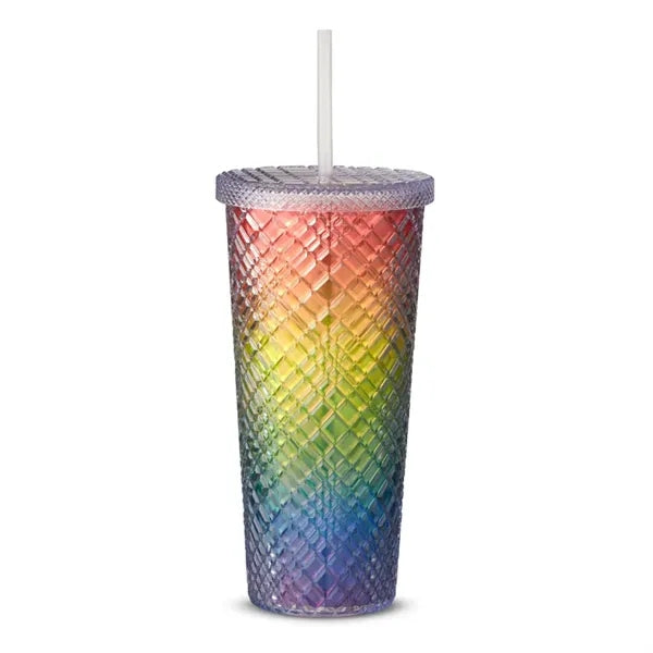 22 oz Sparkle Straw Tumbler