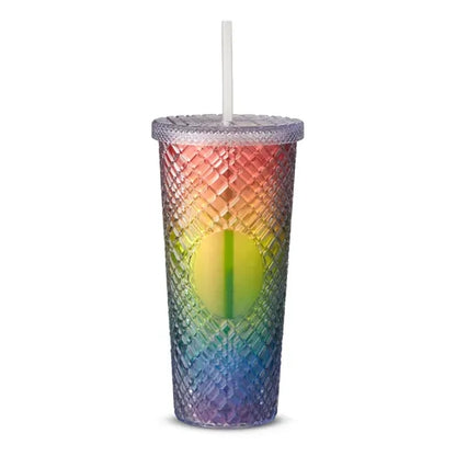 22 oz Sparkle Straw Tumbler