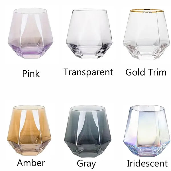 10 Oz Hexagonal Whiskey Glass
