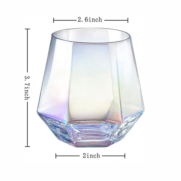 10 Oz Hexagonal Whiskey Glass