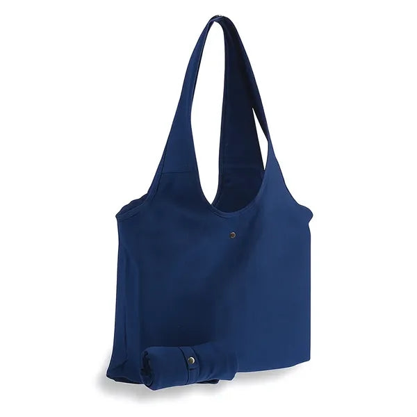 Foldable Canvas Slingbag with Snap Closure - 19"x13"x3"