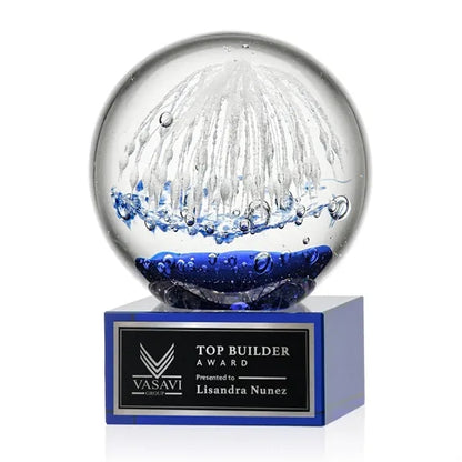 Starburst Award on Hancock Base - Blue