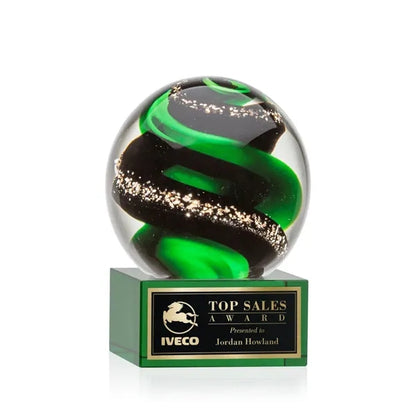 Zodiac Award on Hancock Base - Green