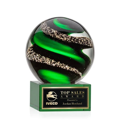 Zodiac Award on Hancock Base - Green
