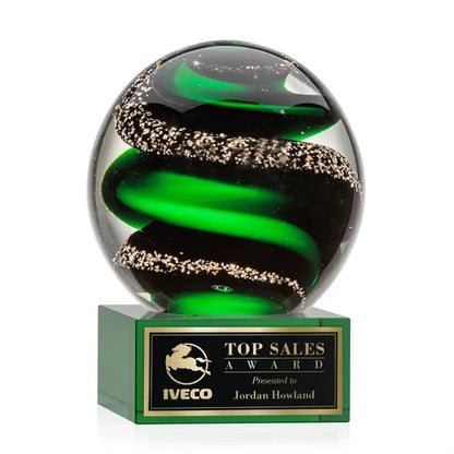 Zodiac Award on Hancock Base - Green