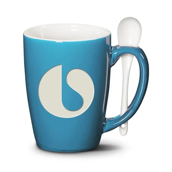 Winfield Mug & Spoon 15oz - Deep Etch