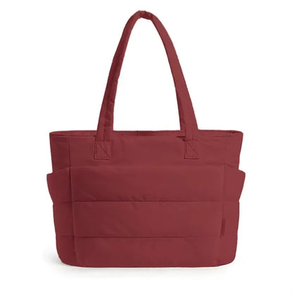 Tote Bag, Puffer Tote Bag Large Quilted Shoulder Bag for Wor