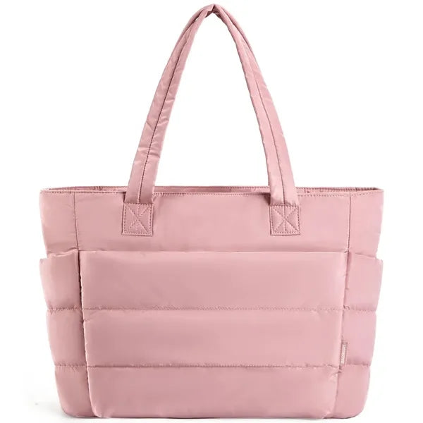 Tote Bag, Puffer Tote Bag Large Quilted Shoulder Bag for Wor