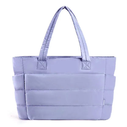 Tote Bag, Puffer Tote Bag Large Quilted Shoulder Bag for Wor
