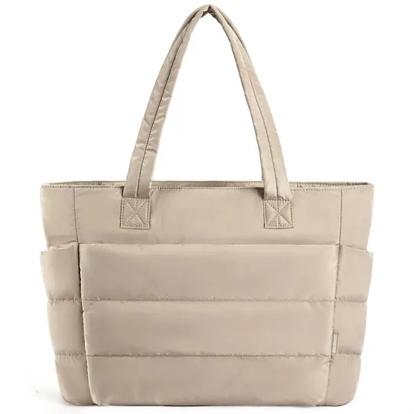 Tote Bag, Puffer Tote Bag Large Quilted Shoulder Bag for Wor