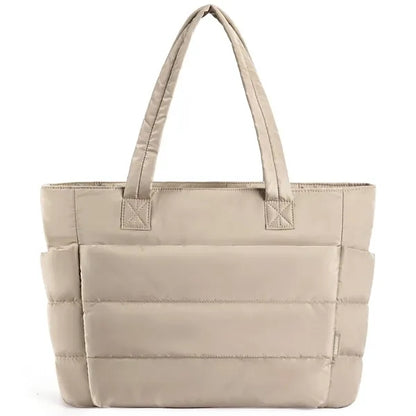 Tote Bag, Puffer Tote Bag Large Quilted Shoulder Bag for Wor