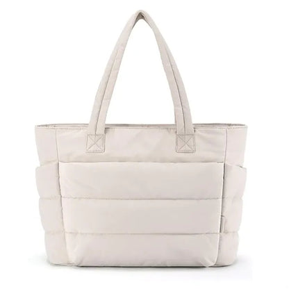 Tote Bag, Puffer Tote Bag Large Quilted Shoulder Bag for Wor