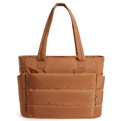Tote Bag, Puffer Tote Bag Large Quilted Shoulder Bag for Wor