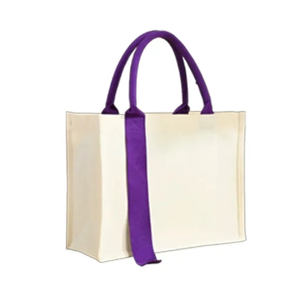 Large Capacity Canvas Tote Bag for Work Travel Shopping