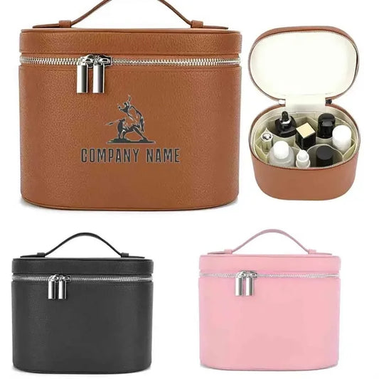 Portable PU Leather Cosmetic Bag