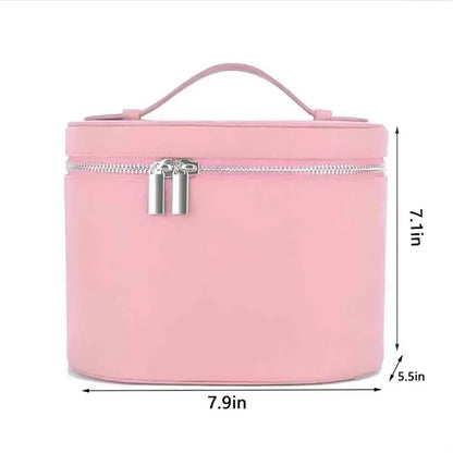 Portable PU Leather Cosmetic Bag