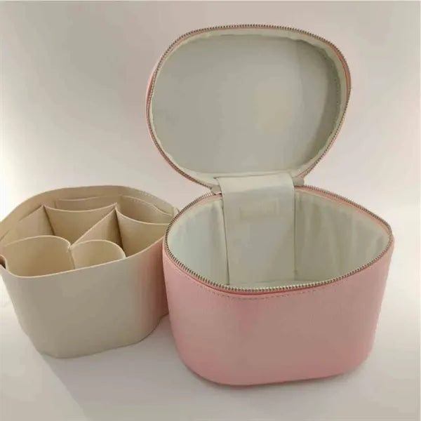Portable PU Leather Cosmetic Bag