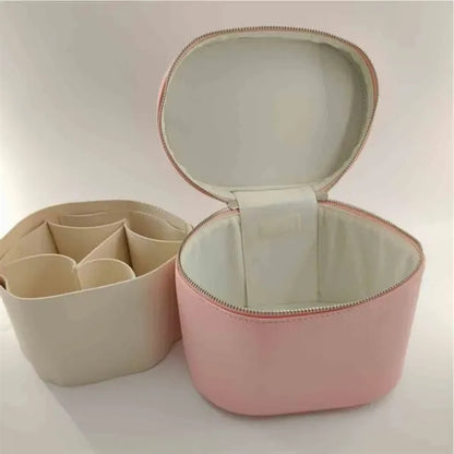 Portable PU Leather Cosmetic Bag