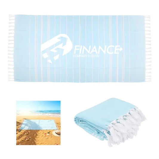 71"x39"Large Cotton Turkish Beach Towel W/ Tassel