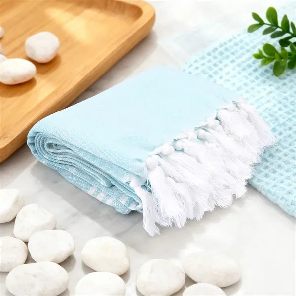71"x39"Large Cotton Turkish Beach Towel W/ Tassel