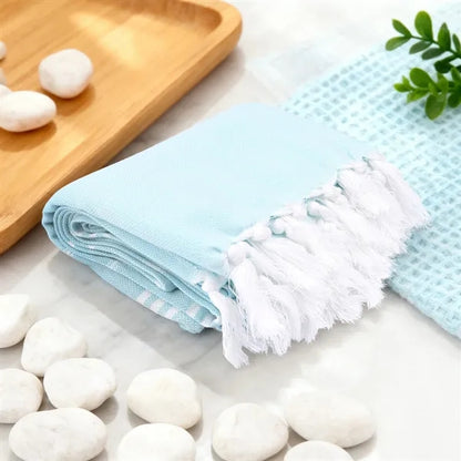 71"x39"Large Cotton Turkish Beach Towel W/ Tassel