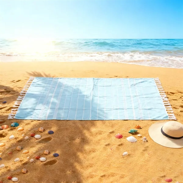 71"x39"Large Cotton Turkish Beach Towel W/ Tassel