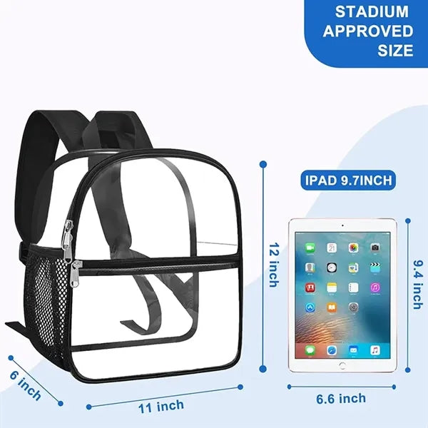 Clear PVC Stadium Backpack Waterproof Travel Bag