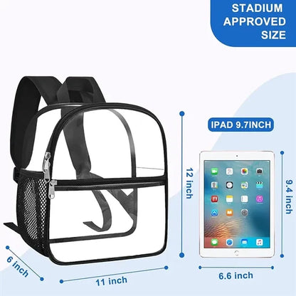 Clear PVC Stadium Backpack Waterproof Travel Bag