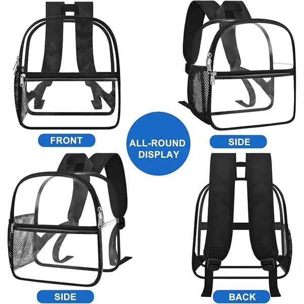 Clear PVC Stadium Backpack Waterproof Travel Bag