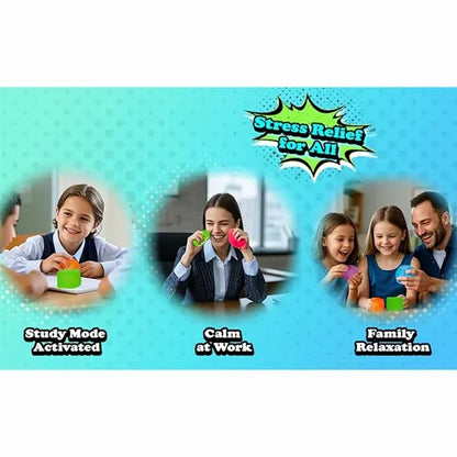 Translucent Squishy Cube Stress Reliever Toy
