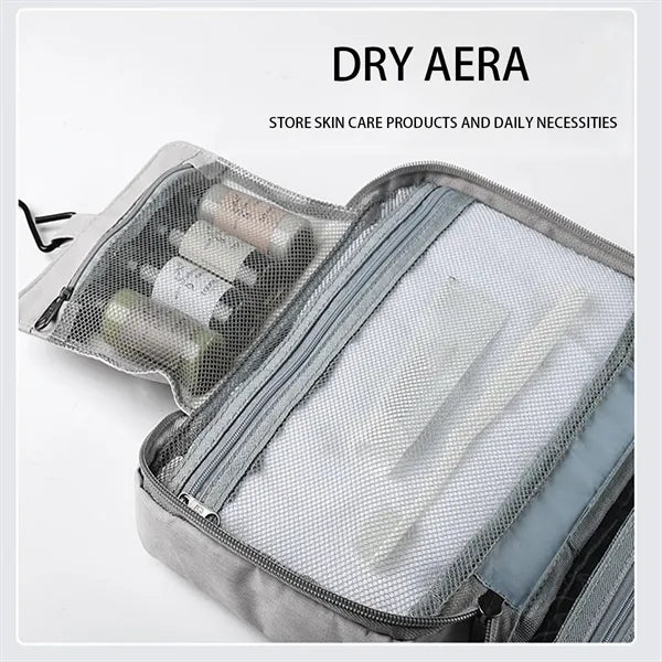 Hook-Style Makeup And PU Waterproof Toiletries Storage Bags