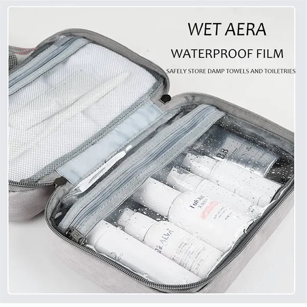Hook-Style Makeup And PU Waterproof Toiletries Storage Bags