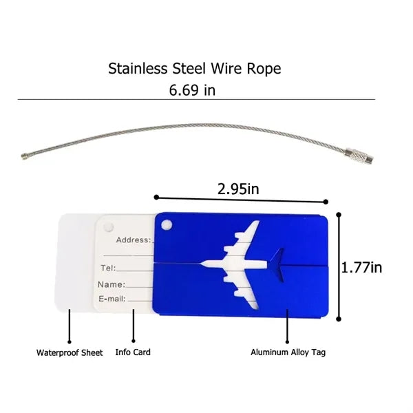 Personalized Metal Luggage Tag