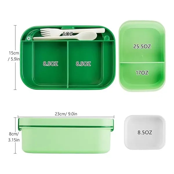 Large Capacity Bento Lunch Box with 5 Compartments