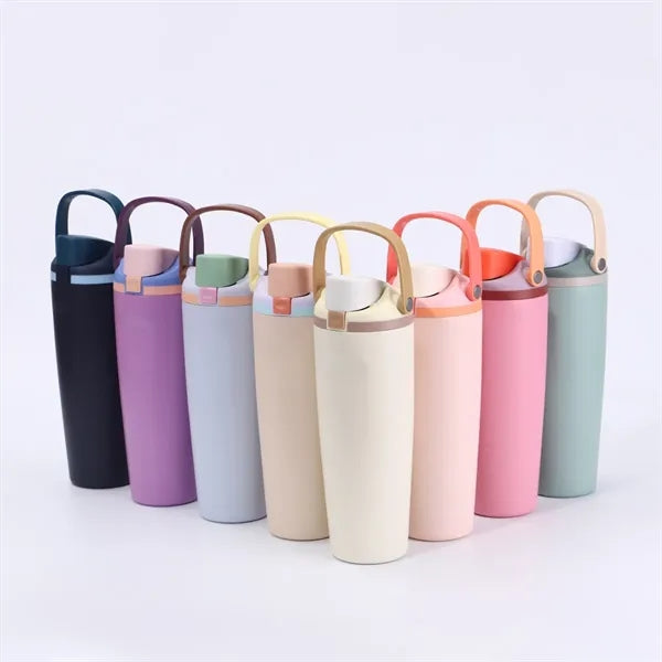 30oz Stainless Steel Double Wall Vacuum Tumbler- Hot & Cold