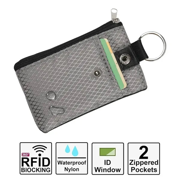 Slim RFID Blocking Wallet with ID Window & Card Slots