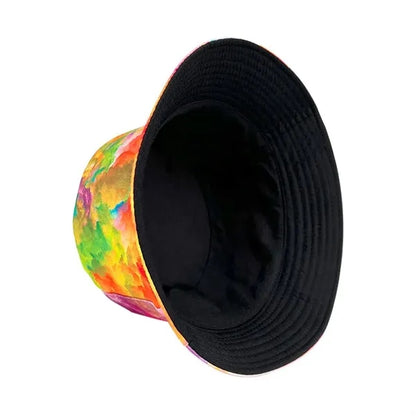 Unisex Print Double-Side-Wear Reversible Bucket Hat