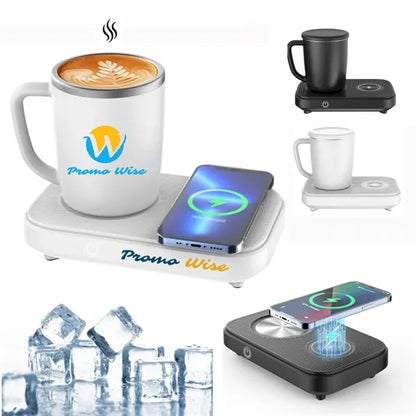 Smart Cup Warmer 15W Fast Wireless Charger Heating Cooling