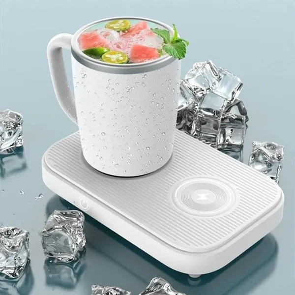 Smart Cup Warmer 15W Fast Wireless Charger Heating Cooling