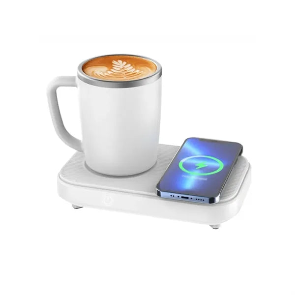 Smart Cup Warmer 15W Fast Wireless Charger Heating Cooling