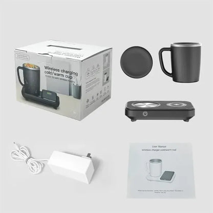Smart Cup Warmer 15W Fast Wireless Charger Heating Cooling
