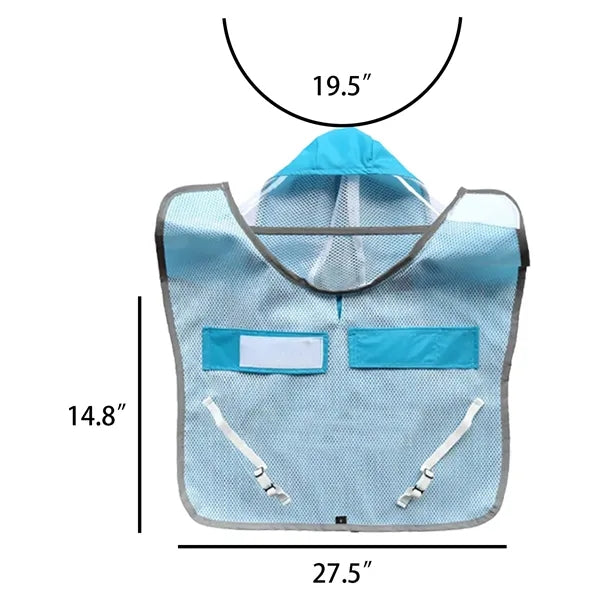 Foldable Portable Pet Raincoat Lightweight Waterproof Jacket