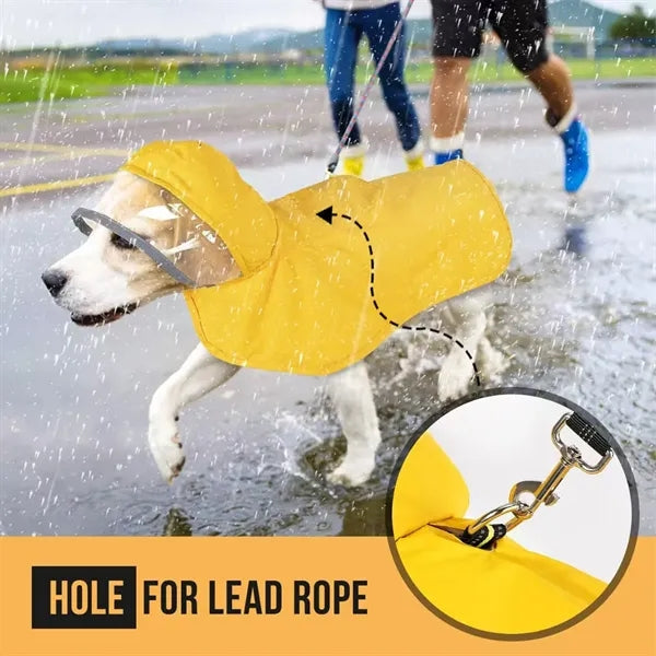 Foldable Portable Pet Raincoat Lightweight Waterproof Jacket