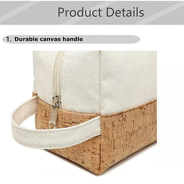Cork Cosmetic Bag Eco Friendly Makeup Pouch with Custom Logo