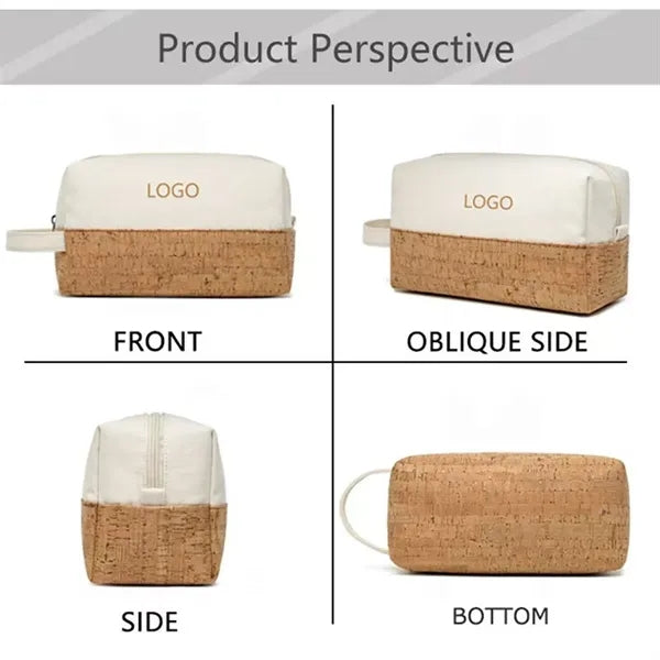 Cork Cosmetic Bag Eco Friendly Makeup Pouch with Custom Logo