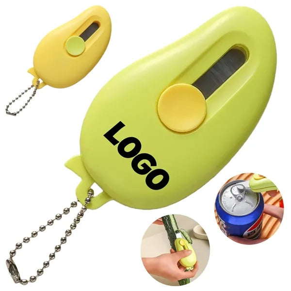 Multifunction Keychain Knife Peeler Opener Compact Portable
