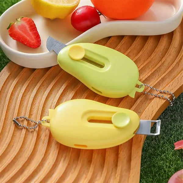 Multifunction Keychain Knife Peeler Opener Compact Portable