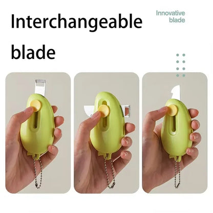 Multifunction Keychain Knife Peeler Opener Compact Portable