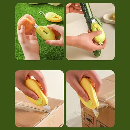 Multifunction Keychain Knife Peeler Opener Compact Portable